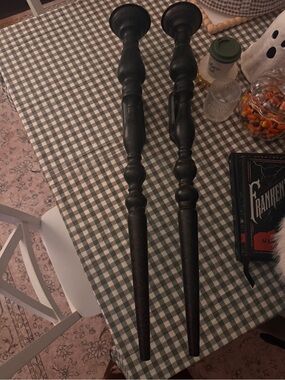 Black Candle Holders - Pair from Kirklands